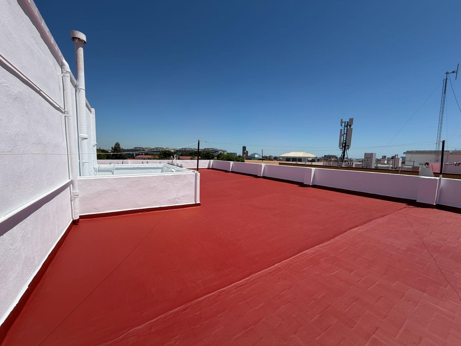 Trabajo de impermeabilización de terraza en Valencia